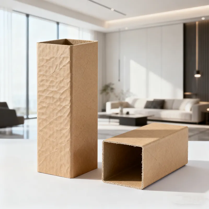 Miljövänliga fyrkantiga pappersrör